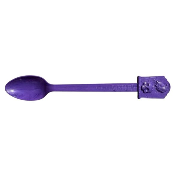 Wendys Wednesday Addams Netflix Spoon of Gloom Meal of Misfortune Purple Open - Picture 1 of 2